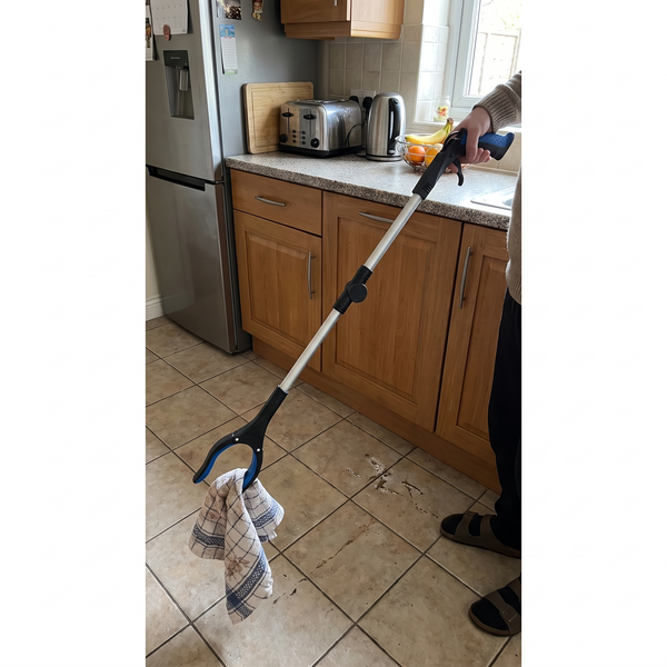 Foldable Long Reach Grabber - Half the Size, Same Reach