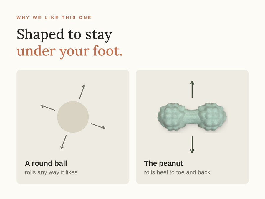 The Peanut Massage Ball - A Foot Rub You Can Do Yourself